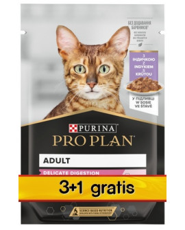 Purina Pro Plan Cat Delicate Indyk Saszetka 4X85G 3+1 Gratis