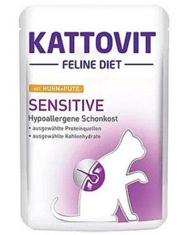 Kattovit Feline Diet Sensitive Kurczak I Indyk Saszetka 85G