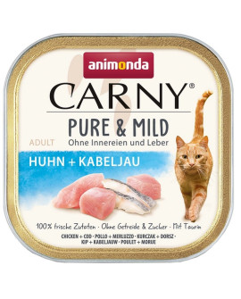 Animonda Carny Pure & Mild Kurczak + Dorsz Tacka 100G