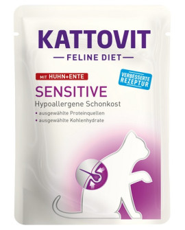 Kattovit Feline Diet Sensitive Kurczak I Kaczka Saszetka 85G