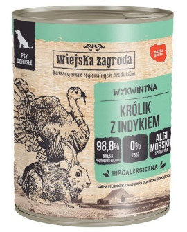 Wiejska Zagroda Królik Z Indykiem Puszka 800G