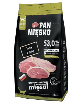 Pan Mięsko Karma Sucha Dla Kota - Indyk I Gęś Chrupki S 1,6Kg