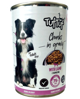 Tuf Tuf Kawałki Mięsne Z Jagnięciną Dla Psa Puszka 415G