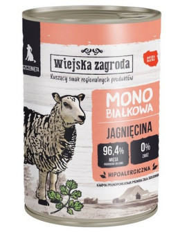 Wiejska Zagroda Monobiałkowa Jagnięcina Dla Szczeniąt Puszka 400G