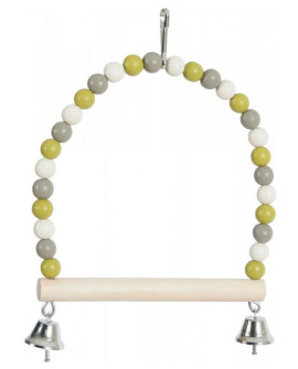 Zolux Huśtawka Perła Z Drewnianą Żerdką I Dzwoneczkami [134010]