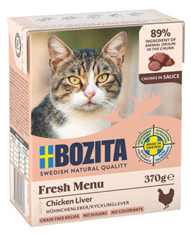 Bozita Z Wątróbką Kurczaka Kawałki W Sosie Kartonik 370G