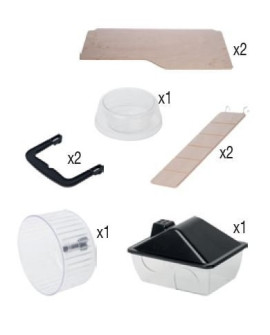 Zolux Klatka Neo Panas Mała Czarna [205624Noi]