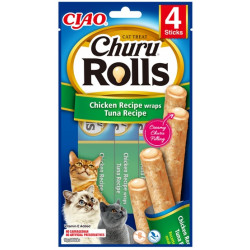 Inaba Ciao Cat Churu Rolls Chicken Wraps Tuńczyk 40g