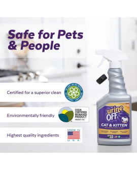 Urine Off Cat & Kitten Formula - Do Usuwania Plam Moczu 118Ml