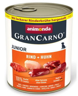 Animonda Grancarno Original Junior Rind Huhn Wołowina + Kurczak Puszka 800G
