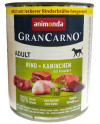 Animonda Grancarno Original Adult Rind Kaninchen Krautern Wołowina + Królik Z Ziołami Puszka 800G