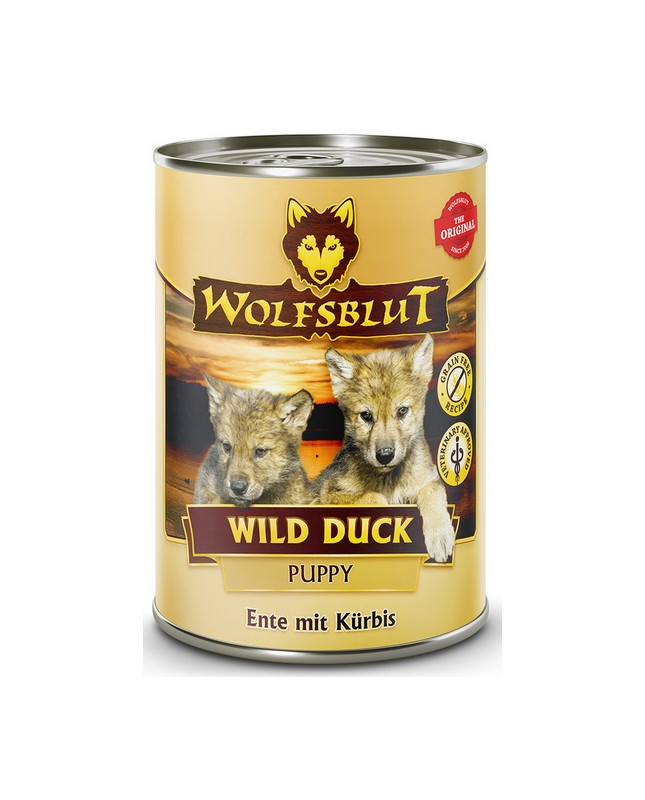 Wolfsblut Dog Wild Duck Puppy Kaczka I Bataty Puszka 395G