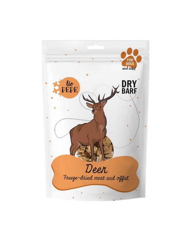 Paka Zwierzaka Lio Pepe Przysmak Deer (Mięso Jelenia) 60G