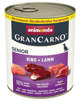 Animonda Grancarno Original Senior Rind Lamm Wołowina + Jagnięcina Puszka 800G