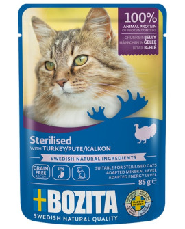Bozita Cat Sterilised Indyk W Galaretce Saszetka 85G