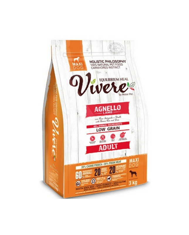 Vivere Dog Maxi Adult Lamb 3Kg