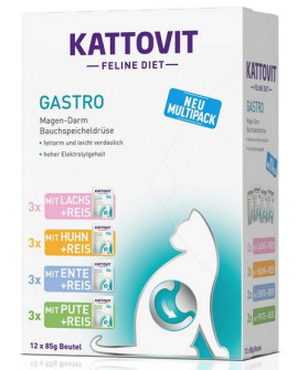 Kattovit Feline Diet Gastro Multipack Saszetki 12X85G