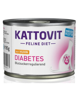 Kattovit Feline Diet Diabetes Kurczak Puszka 185G