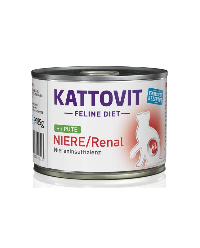 Kattovit Feline Diet Niere/Renal Indyk Puszka 185G