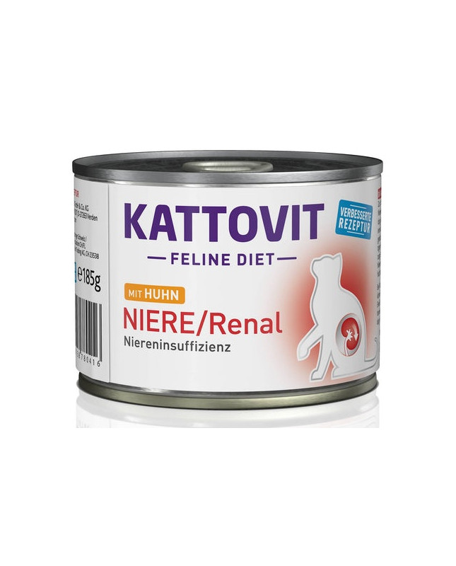 Kattovit Feline Diet Niere/Renal Kurczak Puszka 185G