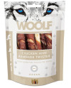 Woolf Chicken & Rawhide Twister 100G