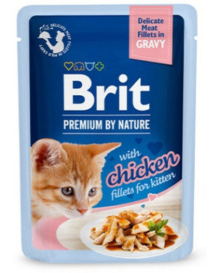Brit Premium Cat Kitten Fillets With Chicken Saszetka 85G