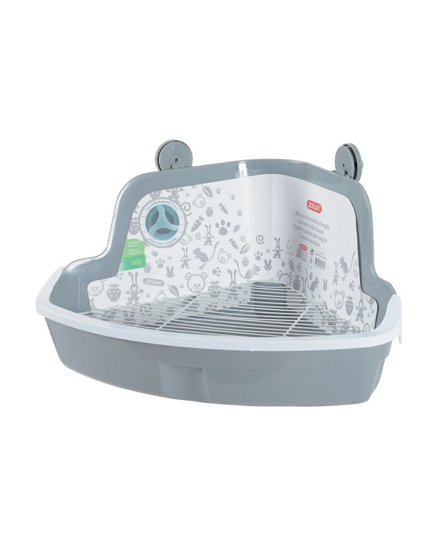 Zolux Toaleta Narożna Dla Gryzoni Duża Szara [206553]