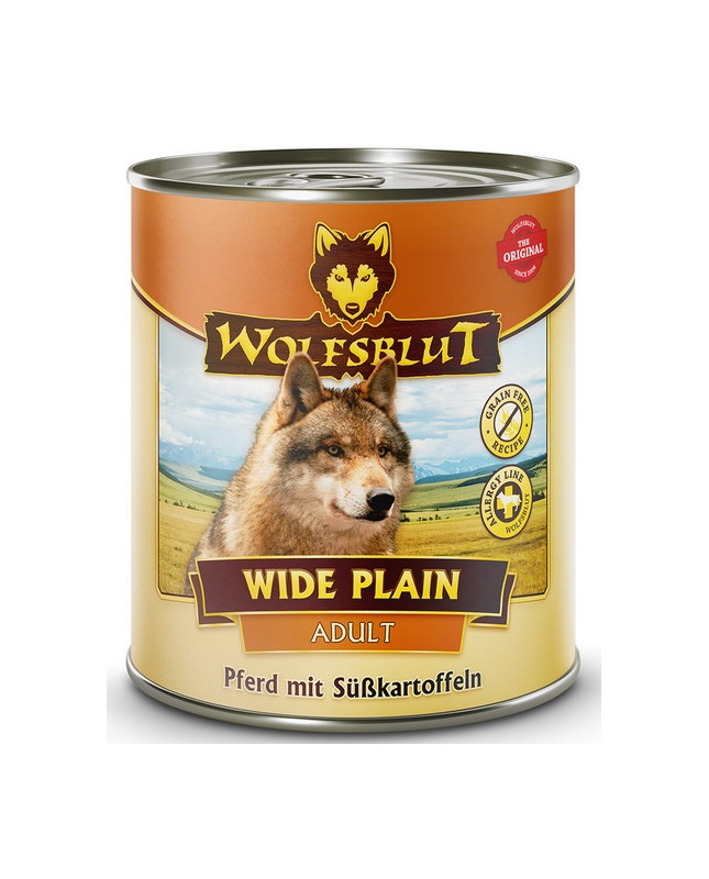 Wolfsblut Dog Wide Plain - Konina I Bataty Puszka 800G