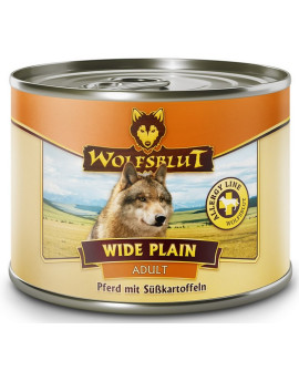 Wolfsblut Dog Wide Plain - Konina I Bataty Puszka 200G