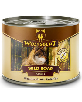 Wolfsblut Dog Wild Boar - Dziczyzna I Ziemniaki Puszka 200G