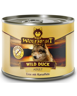 Wolfsblut Dog Wild Duck - Kaczka I Ziemniaki Puszka 200G