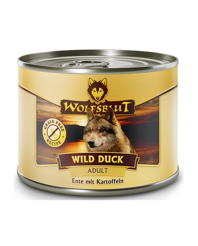 Wolfsblut Dog Wild Duck - Kaczka I Ziemniaki Puszka 200G