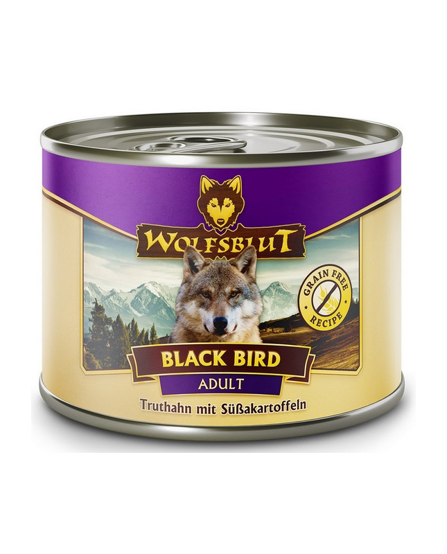 Wolfsblut Dog Black Bird - Indyk I Bataty Puszka 200G