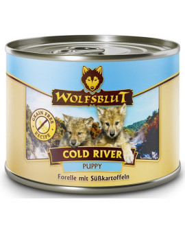 Wolfsblut Dog Cold River - Pstrąg I Bataty Puszka 200G
