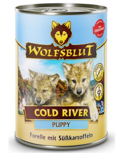 Wolfsblut Dog Puppy Cold River - Pstrąg I Bataty Puszka 395G