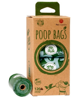 Toby's Choice Ekologiczne (Degradowalne) Bezzapachowe Worki Na Odchody 120Szt