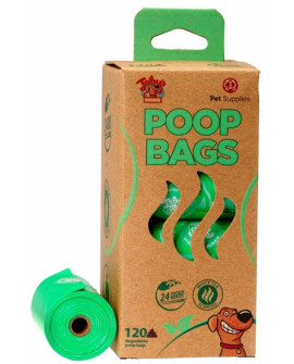 Toby's Choice Ekologiczne (Degradowalne) Zapachowe Worki Na Odchody 120Szt
