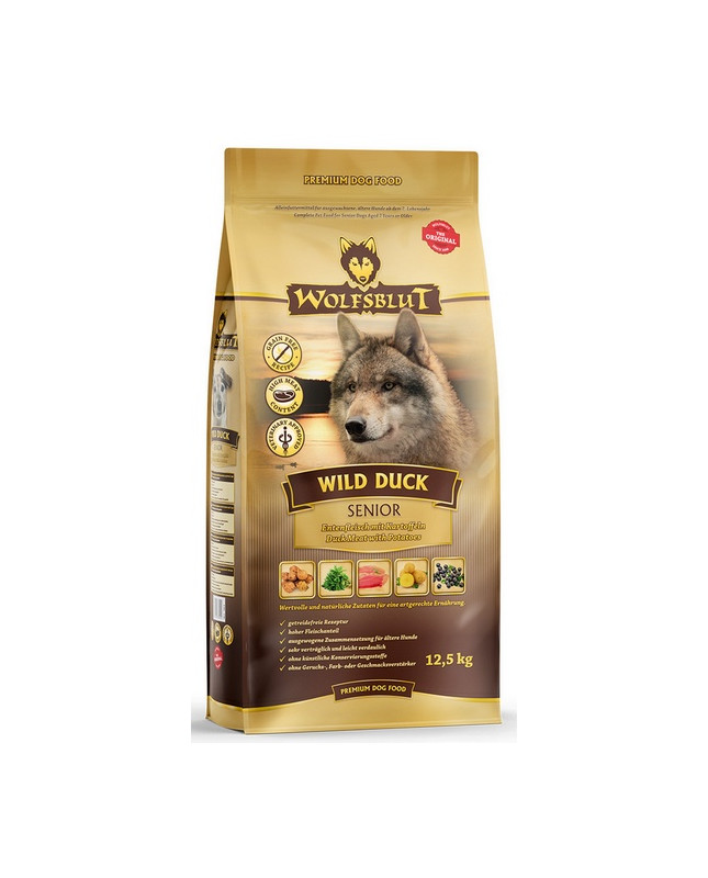 Wolfsblut Dog Wild Duck Senior - Kaczka I Bataty 12,5Kg
