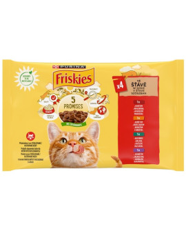 Friskies Mix Mięsny W Sosie Saszetki 4X85G