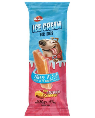 Dr.zoo Ice Cream Lody Dla Psów - Sausage & Cheese 50G