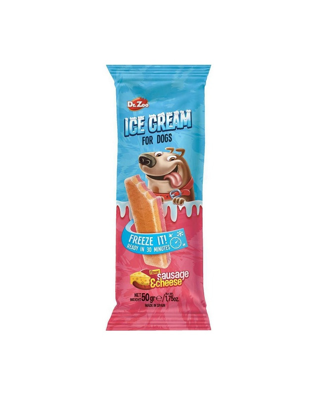 Dr.zoo Ice Cream Lody Dla Psów - Sausage & Cheese 50G