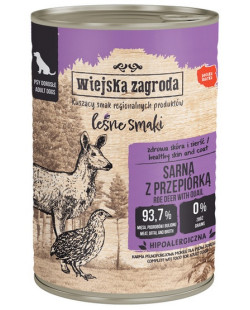 Wiejska Zagroda Leśne Smaki Sarna Z Przepiórką Puszka 400G