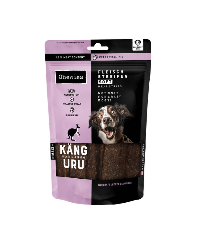 Chewies Meat Strips Soft Maxi Kangur 150G