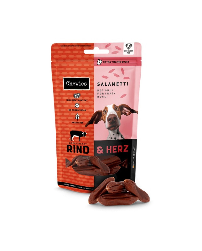 Chewies Beef Salametti Wołowina Z Sercami 60G