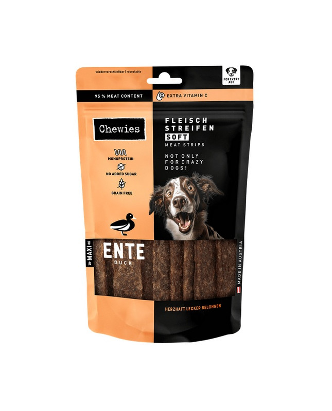 Chewies Meat Strips Soft Maxi Kaczka 150G