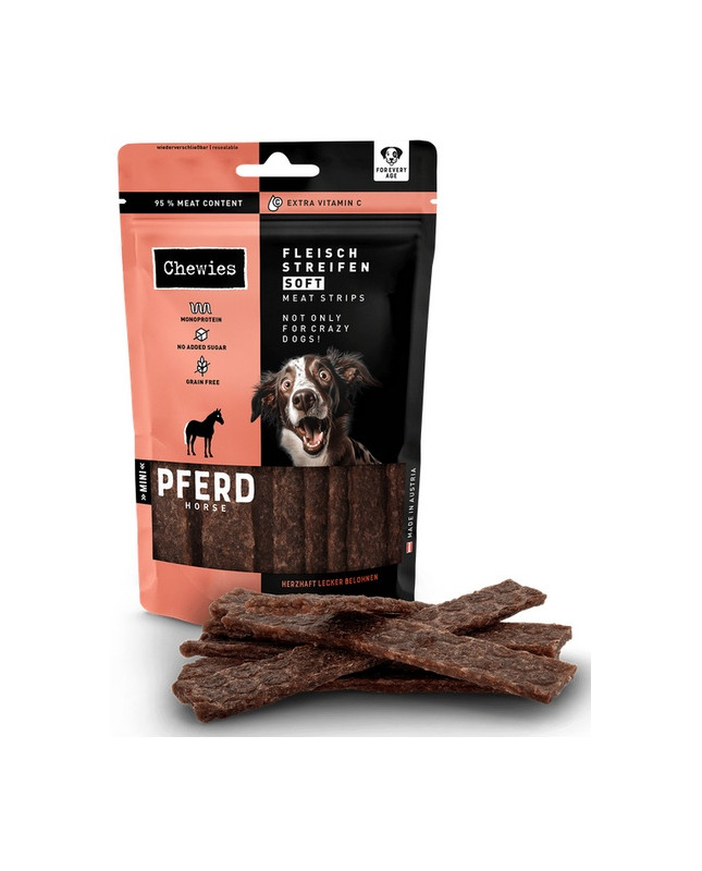 Chewies Meat Strips Soft Mini Konina 70G