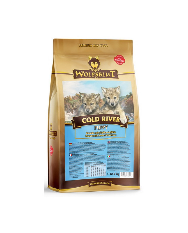 Wolfsblut Dog Cold River Puppy - Pstrąg I Bataty 12,5Kg