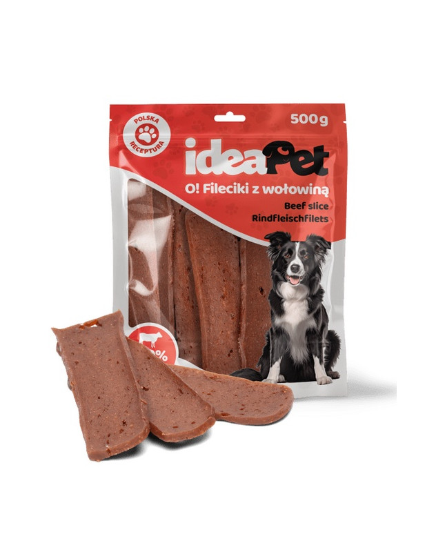 Ideapet Fileciki Z Wołowiną 500G