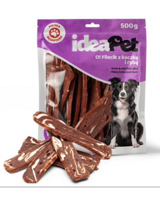 Ideapet Fileciki Z Kaczką I Rybą 500G