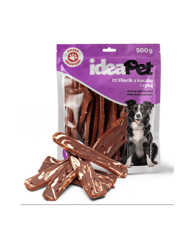 Ideapet Fileciki Z Kaczką I Rybą 500G